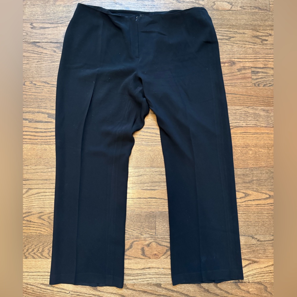Loubén Women’s Black Dress Pants Size 18W Straight Leg Career Workwear